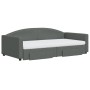 Sofá cama nido con cajones tela gris oscuro 100x200 cm de vidaXL, Camas y somieres - Ref: Foro24-3197248, Precio: 471,89 €, D...