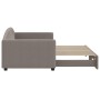 Sofá cama nido tela gris taupe 90x200 cm de vidaXL, Camas y somieres - Ref: Foro24-3197191, Precio: 251,51 €, Descuento: %