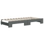 Sofá cama nido con cajones tela gris oscuro 90x200 cm de vidaXL, Camas y somieres - Ref: Foro24-3197225, Precio: 277,60 €, De...