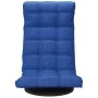 Drehbarer Bodenstuhl aus blauem Stoff von vidaXL, Bodenstühle - Ref: Foro24-336578, Preis: 105,34 €, Rabatt: %
