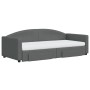 Sofá cama nido con cajones tela gris oscuro 90x200 cm de vidaXL, Camas y somieres - Ref: Foro24-3197243, Precio: 465,26 €, De...