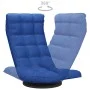Drehbarer Bodenstuhl aus blauem Stoff von vidaXL, Bodenstühle - Ref: Foro24-336578, Preis: 105,34 €, Rabatt: %