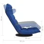 Drehbarer Bodenstuhl aus blauem Stoff von vidaXL, Bodenstühle - Ref: Foro24-336578, Preis: 105,34 €, Rabatt: %