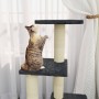 Rascador para gatos con postes de sisal gris oscuro 92 cm en Mobiliario para gatos | Comprar online en Foru.es