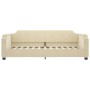 Sofá cama con colchón tela crema 90x200 cm de vidaXL, Camas y somieres - Ref: Foro24-3197620, Precio: 322,88 €, Descuento: %