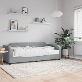 Sofá cama con colchón tela gris claro 100x200 cm de vidaXL, Camas y somieres - Ref: Foro24-3197621, Precio: 349,86 €, Descuen...