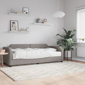 Sofá cama con colchón tela gris taupe 100x200 cm de vidaXL, Camas y somieres - Ref: Foro24-3197624, Precio: 349,58 €, Descuen...