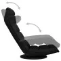 Silla de suelo giratoria de tela negra de vidaXL, Sillas de suelo - Ref: Foro24-336580, Precio: 108,57 €, Descuento: %