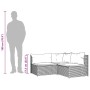 Set muebles de jardín 3 piezas y cojines ratán sintético marrón en Sofás de exterior | Comprar online en Foru.es