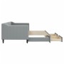 Sofá cama nido con cajones tela gris claro 80x200 cm de vidaXL, Camas y somieres - Ref: Foro24-3197457, Precio: 285,75 €, Des...