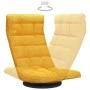 Silla de suelo giratoria de tela amarillo mostaza de vidaXL, Sillas de suelo - Ref: Foro24-336581, Precio: 110,65 €, Descuent...