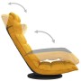 Silla de suelo giratoria de tela amarillo mostaza de vidaXL, Sillas de suelo - Ref: Foro24-336581, Precio: 113,24 €, Descuent...