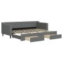 Sofá cama nido con cajones tela gris oscuro 80x200 cm de vidaXL, Camas y somieres - Ref: Foro24-3197458, Precio: 289,88 €, De...