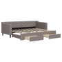 Sofá cama nido con cajones tela gris taupe 80x200 cm de vidaXL, Camas y somieres - Ref: Foro24-3197460, Precio: 288,59 €, Des...