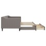 Sofá cama nido con cajones tela gris taupe 80x200 cm de vidaXL, Camas y somieres - Ref: Foro24-3197460, Precio: 288,59 €, Des...