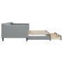 Sofá cama nido con cajones tela gris claro 90x200 cm de vidaXL, Camas y somieres - Ref: Foro24-3197462, Precio: 289,70 €, Des...