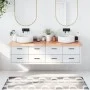Encimera baño madera maciza tratada marrón claro 180x40x(2-6)cm de vidaXL, Encimeras - Ref: Foro24-3156164, Precio: 122,61 €,...