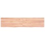 Encimera baño madera maciza tratada marrón claro 180x40x(2-6)cm de vidaXL, Encimeras - Ref: Foro24-3156164, Precio: 124,18 €,...