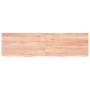 Encimera baño madera maciza tratada marrón claro 180x50x(2-4)cm de vidaXL, Encimeras - Ref: Foro24-3156165, Precio: 123,07 €,...