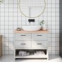 Encimera de baño madera maciza sin tratar 100x30x(2-4) cm de vidaXL, Encimeras - Ref: Foro24-3156030, Precio: 74,91 €, Descue...