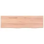 Encimera baño madera maciza tratada marrón claro 100x30x(2-4)cm by vidaXL, Countertops - Ref: Foro24-3156126, Price: 53,24 €,...