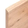 Encimera baño madera maciza tratada marrón claro 100x30x(2-4)cm by vidaXL, Countertops - Ref: Foro24-3156126, Price: 53,24 €,...