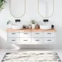 Encimera baño madera maciza tratada marrón claro 180x50x(2-6)cm de vidaXL, Encimeras - Ref: Foro24-3156166, Precio: 144,64 €,...