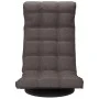 Silla de suelo giratoria tela gris taupe de vidaXL, Sillas de suelo - Ref: Foro24-336583, Precio: 127,44 €, Descuento: %