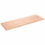 Encimera baño madera maciza tratada marrón claro 180x60x(2-4)cm de vidaXL, Encimeras - Ref: Foro24-3156167, Precio: 143,58 €,...