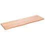 Encimera de baño madera maciza tratada marrón claro 100x30x2 cm de vidaXL, Encimeras - Ref: Foro24-3156125, Precio: 51,05 €, ...