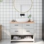 Encimera de baño madera maciza sin tratar 100x40x2 cm de vidaXL, Encimeras - Ref: Foro24-3156032, Precio: 59,99 €, Descuento: %