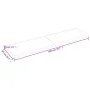 Hellbraun behandelte Badezimmerarbeitsplatte aus Massivholz, 200 x 50 x (2–6) cm von vidaXL, Arbeitsplatten - Ref: Foro24-315...