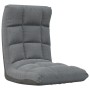 Silla de suelo plegable de tela gris claro de vidaXL, Sillas de suelo - Ref: Foro24-336584, Precio: 74,85 €, Descuento: %