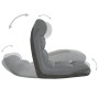 Silla de suelo plegable de tela gris claro de vidaXL, Sillas de suelo - Ref: Foro24-336584, Precio: 74,85 €, Descuento: %