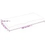 Badezimmerarbeitsplatte aus hellbraun behandeltem Massivholz, 100 x 50 x (2–6) cm von vidaXL, Arbeitsplatten - Ref: Foro24-31...