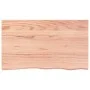 Light brown treated solid wood bathroom countertop 100x60x2 cm by vidaXL, Countertops - Ref: Foro24-3156134, Price: 69,28 €, ...