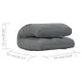 Silla de suelo plegable de tela gris claro de vidaXL, Sillas de suelo - Ref: Foro24-336584, Precio: 73,77 €, Descuento: %