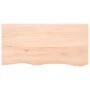 Massivholz-Badezimmerarbeitsplatte unbehandelt 100x50x(2-6) cm von vidaXL, Arbeitsplatten - Ref: Foro24-3156037, Preis: 105,5...