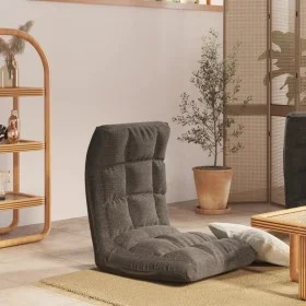 Silla de suelo plegable de tela gris oscuro de vidaXL, Sillas de suelo - Ref: Foro24-336585, Precio: 73,43 €, Descuento: %