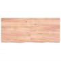 Encimera baño madera maciza tratada marrón claro 140x60x(2-6)cm de vidaXL, Encimeras - Ref: Foro24-3156152, Precio: 133,40 €,...