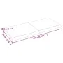 Badezimmerarbeitsplatte aus hellbraun behandeltem Massivholz, 140 x 60 x (2–6) cm von vidaXL, Arbeitsplatten - Ref: Foro24-31...