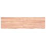 Encimera baño madera maciza tratada marrón claro 120x30x(2-6)cm de vidaXL, Encimeras - Ref: Foro24-3156138, Precio: 72,95 €, ...