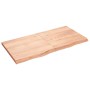 Encimera baño madera maciza tratada marrón claro 120x60x(2-4)cm de vidaXL, Encimeras - Ref: Foro24-3156143, Precio: 98,62 €, ...
