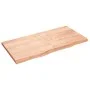 Light brown treated solid wood bathroom countertop 120x60x(2-4)cm by vidaXL, Countertops - Ref: Foro24-3156143, Price: 97,39 ...