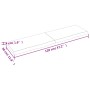Encimera baño madera maciza tratada marrón claro 120x30x(2-4)cm de vidaXL, Encimeras - Ref: Foro24-3156137, Precio: 67,11 €, ...