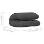Klappbarer Bodenstuhl aus dunkelgrauem Stoff von vidaXL, Bodenstühle - Ref: Foro24-336585, Preis: 73,43 €, Rabatt: %
