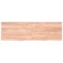 Encimera baño madera maciza tratada marrón claro 160x50x(2-4)cm de vidaXL, Encimeras - Ref: Foro24-3156157, Precio: 108,31 €,...