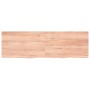 Encimera baño madera maciza tratada marrón claro 160x50x(2-4)cm de vidaXL, Encimeras - Ref: Foro24-3156157, Precio: 109,87 €,...