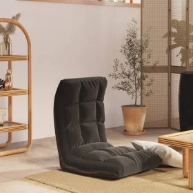 Silla de suelo plegable de tela negra de vidaXL, Sillas de suelo - Ref: Foro24-336590, Precio: 73,70 €, Descuento: %