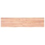 Encimera baño madera maciza tratada marrón claro 180x40x(2-4)cm de vidaXL, Encimeras - Ref: Foro24-3156163, Precio: 102,14 €,...